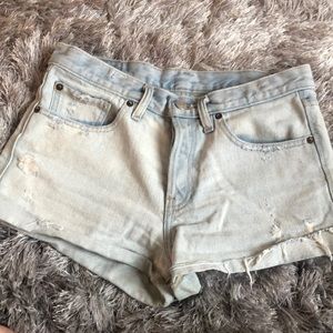 URBAN OUTFITTERS OMBRÉ DENIM SHORTS